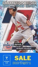2021 Topps Outstanding Opening Day #OOD-2 Albert Pujols