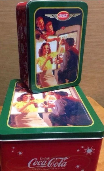 COCA COLA 2 CAJAS METALICAS NUEVAS