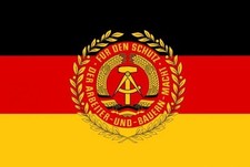 Aufkleber DDR NVA Truppenfahne Flagge Fahne 8 x 5 cm Autoaufkleber Sticker