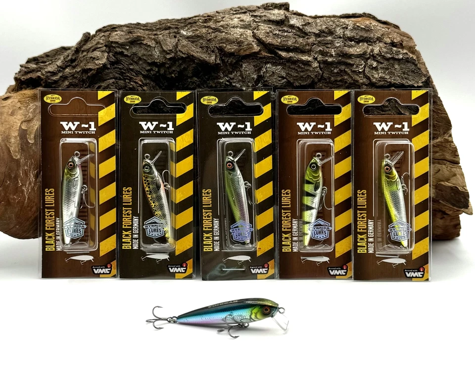Hybrida W1 Mini Twitchbait Wobbler 5cm 4g 6 Farben Suspending Hardbait Köder DA - Bild 1 von 1