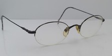 Vintage Vogue VO3246 Gunmetal Oval Half-Rim Metal Sunglasses FRAMES ONLY