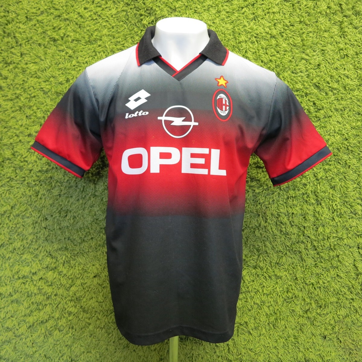 1995-1996 AC MILAN TRAINING FOOTBALL SHIRT L 8/10 | eBay