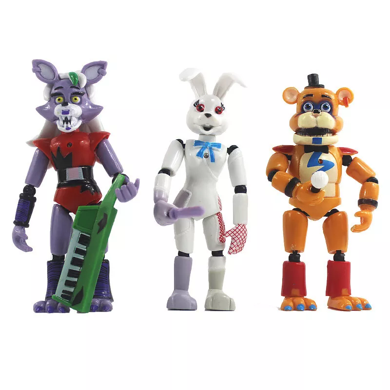 5Pcs/Set FNAF Five Nights At Freddy's Plush Bear Game Action Figure Kids  Toy Gift