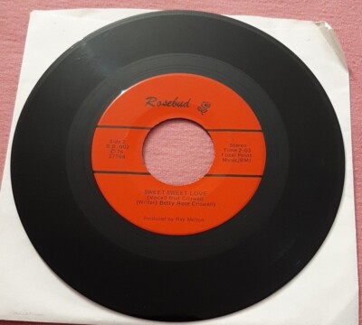 Bud Criswell 45 Lonesome Feeling / Sweet Sweet Love 1976 Rosebud R.B. 001 / 002