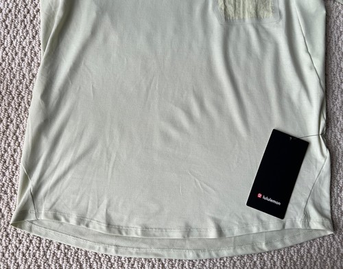 NWT Lululemon Dewy Yellow Ventilated Hiking Short Sleeve Tee T-Shirt Sz S $88 - Picture 11 of 14