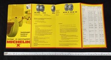 Vintage Michelin X Bibendum Dutch Truck Tires Inflation Chart Nos