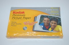 KODAK PREMIUM PHOTO PICTURE PAPER HIGH GLOSS 4X6 75 SHEETS SEALED NEW NIP INKJET