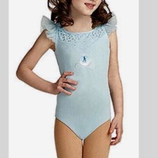 Disney Princess by Capezio Cinderella Leotard Medium 7 / 8 Light Blue Dress Up