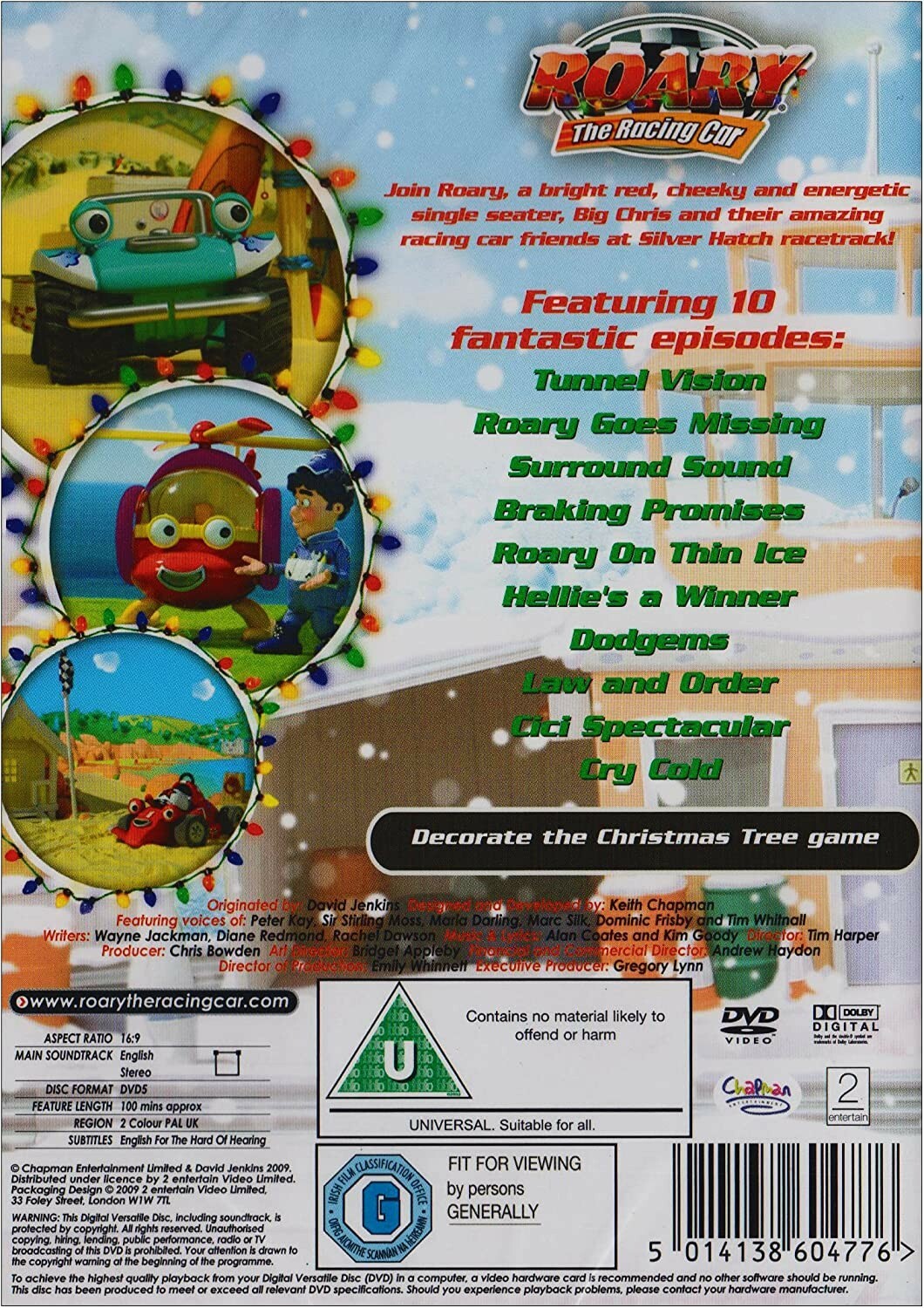 Roary The Racing Car Christmas Bumper Collection DVD 2009 For Sale roary-the-racing-car-christmas-bumper-collection-dvd-2009-for-sale
