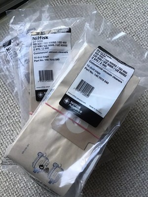 Nilfisk Original 140 7015 040 Staubbeutel 10 Stück für GD930 Filtertüten