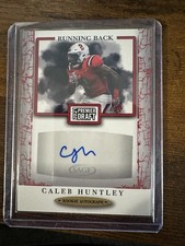 2021 SAGE HIT PREMIER DRAFT RED PARALLEL RC AUTO CALEB HUNTLEY #A114
