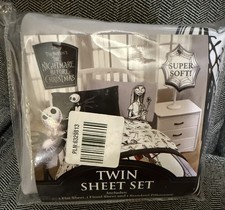 Disney Nightmare Before Christmas, 3 Piece Twin Sheet Set.