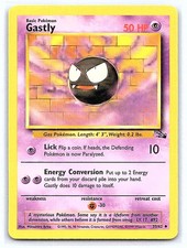 Gastly Unlimited Uncommon Fossil 33/62 LP on eBay