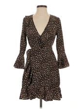 NWT PrettyLittleThing Women Brown Cocktail Dress 2
