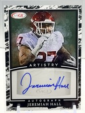 Jeremiah Hall 2022 SAGE Artistry Autographs Silver #A-JH2 AU