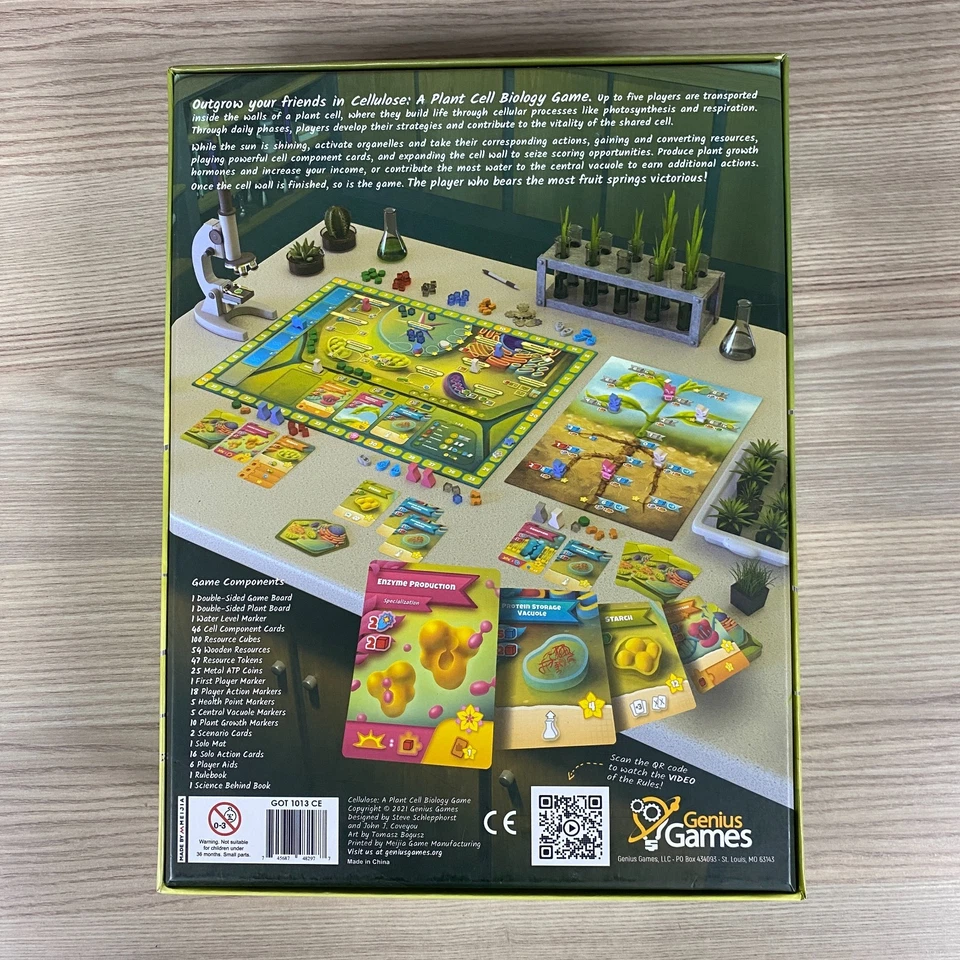 Cellulose A Plante Cellule Biologie Jeu Démarrage Board Jeu COLLECTION Édition - Photo 3/4