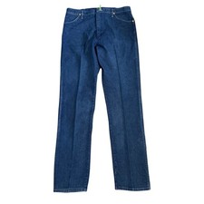 Vintage Wrangler Jeans Mens 38x36 Fits 35x34 Denim USA Made 13MWZ Missing Button