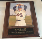 Tom Seaver Autographed Picture mounted on Nice Plaque JSA LOA ! — photo 1