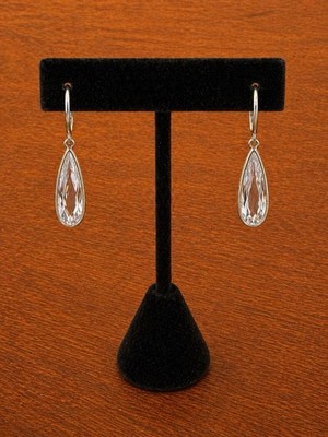 NEU Prüfstein Kristall von Swarovski Träne Ohrhänger 925 Sterlingsilber