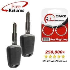 2 For 2013 2014 2015 2016 Chevrolet Spark Uncut Transponder Key Blade DWO4T