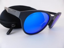 Oakley SPINDRIFT Sunglasses Matte Carbon Prizm Sapphire POLARISED Lenses 9474-09