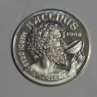 1975 Krewe of BACCHUS Circus Parade .999 FINE SILVER Mardi Gras Doubloon .7oz20g