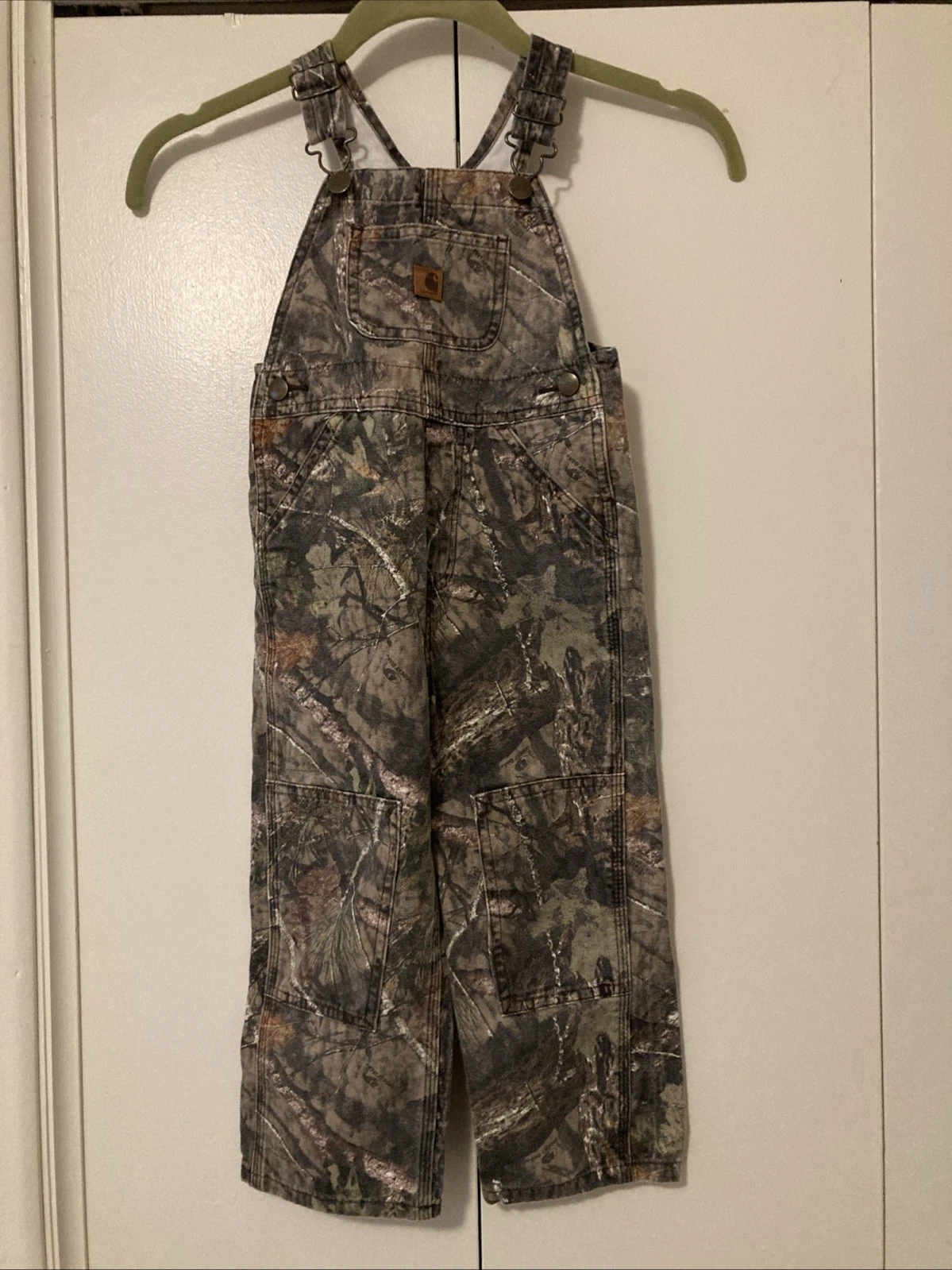 Carhart Childrens Overalls/Bibs Size 3 Toddler Camouflage Reinforced Knees
