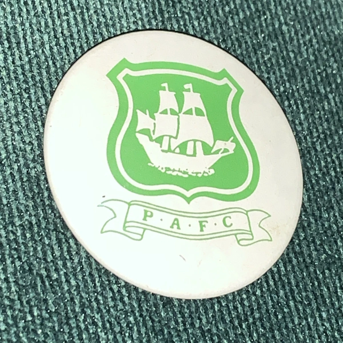 Épinglette Vintage Plymouth Argyle – Badge Football émaillé – Fabriqué Au Royaume-Uni