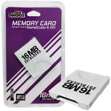 Nintendo Gamecube  Wii - White Memory Card 16MB, 251 Blocks - Old Skool