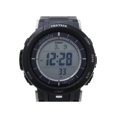 CASIO Watch PRO TREK Climber Line PRG301JF Black Resin DuraSoft Band Men s Digit