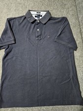 Tommy Hilfiger Slim Fit Blue Polo Shirt Size XL