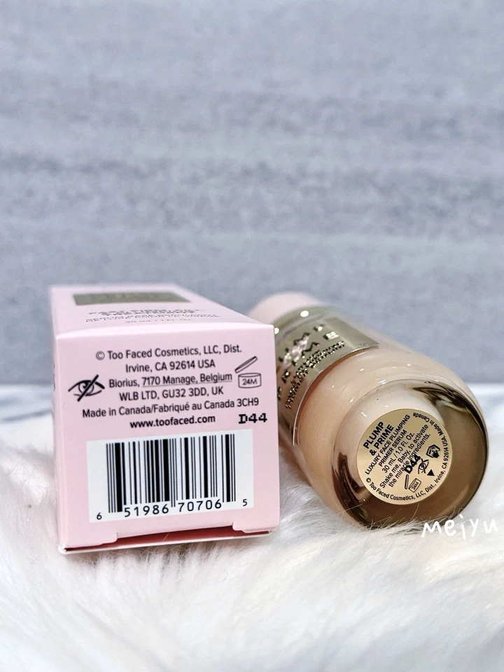 Too Faced Plump & Prime Luxury Face Plumping Primer Serum, 1oz/30mL, New In Box - Image 4 of 4