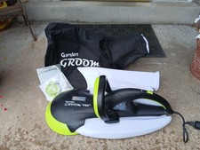 Garden Groom Pro Safety Hedge Trimmer Electric 3-in-1 Mulcher Collector Tested