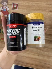 Snap Supplements -Nitric Oxide Booster90ct +Prostate Health Bundle