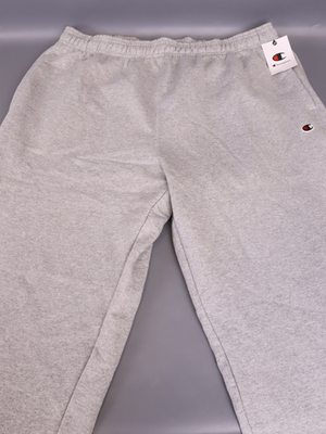 #ad Champion Mens Bigamp;Tall Open Bottom Sweatpants Oxford Gray C Patch Logo 2XLT $15.84