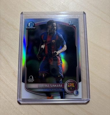 Topps Chrome UCC 2025 Ebrima Tunkara 1st Bowman #BU-ET