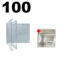 100 STANDARD Clear Triple 3 Disc CD Jewel Case 100 OPP Bags