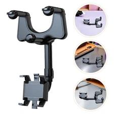 2 Pcs Rearview Mirror Phone Holder Vehicle Cell Car Gps Support Bracket