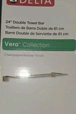 Delta 24" Double Towel Bar in Champagne Bronze