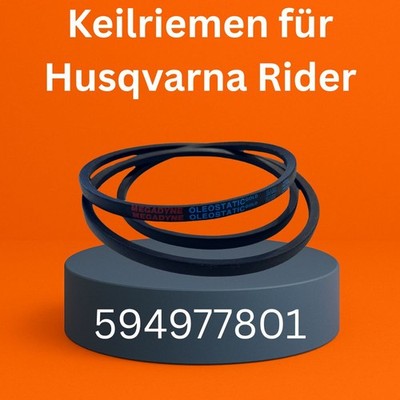 Keilriemen 594977801 passend für Husqvarna Rider von Zwischenwelle zum Mähwerk