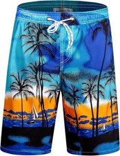 APTRO Men's Swim Trunks 9" Quick Dry Bathing Suit Big  Tall Beach Swimsuits