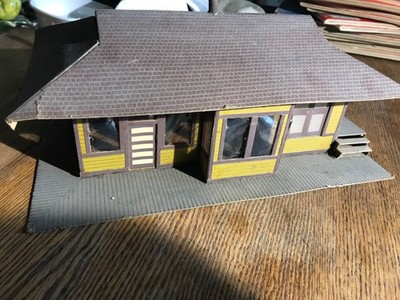 O/27 Scale Building.  Assembled.  Train Station.  Hand-Built.  Nice