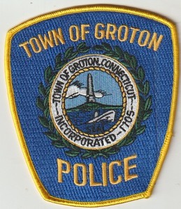 Town of Groton CT Police obsolete patch shipped from Australia