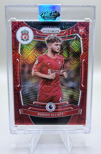 Harvey Elliott [Red Mojo Prizm] #87 2021 Panini Prizm Premier League card
