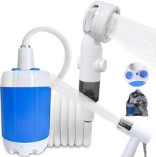 Portable Camping Shower Outdoor Camp Shower Pump,Upgrade Rechargeable Shower ...