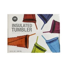 Insulated Tumblers 23 Oz Set Of 6 Six n Vibrant Colors - Sam's Club- Sealed!