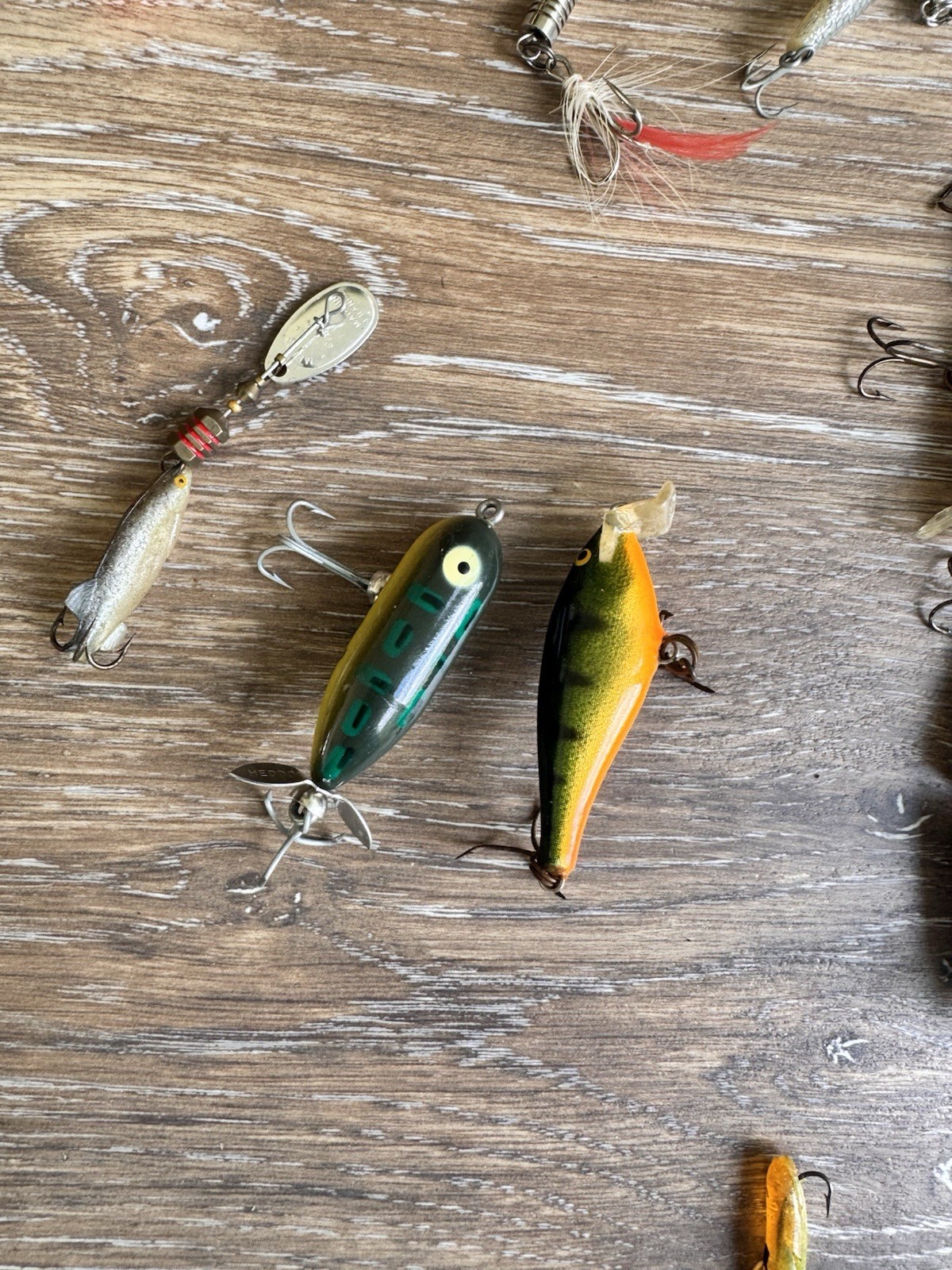 VINTAGE fishing Lure  lot of 60 Plus+ Tackle Box+ Fishing Accessories - Image 11