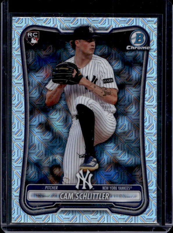 2026 Bowman Mega Box Cam Schlittler Chrome RC Refractor Mojo Rookie #53 Yankees