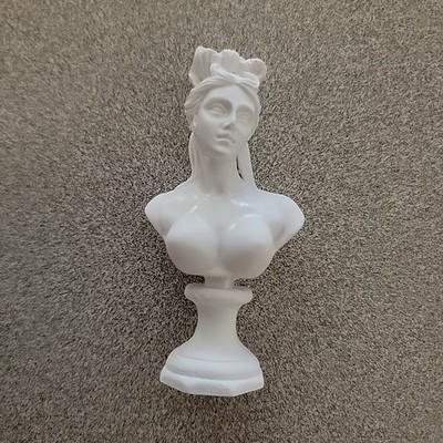 Miniature Muses Greek Godesss Bust Sculpture  Diorama Photography Scenery 3'' 