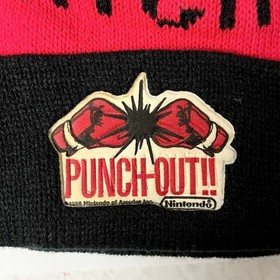 Vtg 1988 RARE Nintendo NES Punch Out BEANIE Knit Winter Cap Hat WITH TAGS NEW